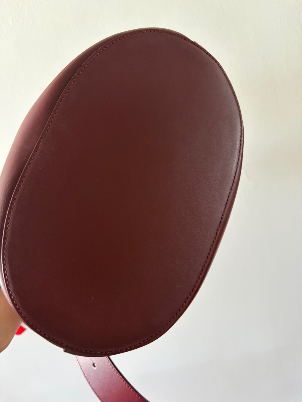 LIE STUDIO Norma Tote in Burgundy Leather - Picture 13 of 14
